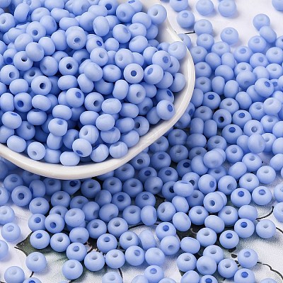 Baking Paint Glass Seed Beads SEED-C003-02B-1