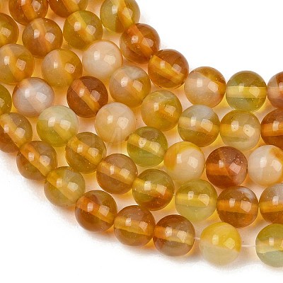 Handmade Lampwork Beads Strand LAMP-B056-8mm-08-1