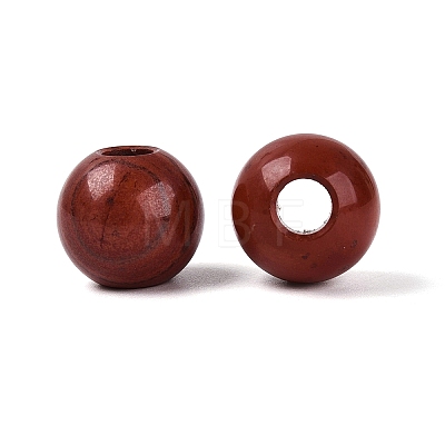 Natural Red Jasper European Beads G-Q602-09B-04-1