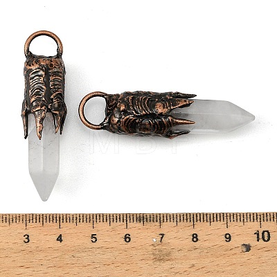 Natural Quartz Crystal Big Pendants G-D102-05R-01-1
