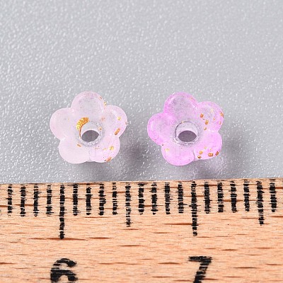 Frosted Transparent Acrylic Beads X-OACR-N137-72D-1