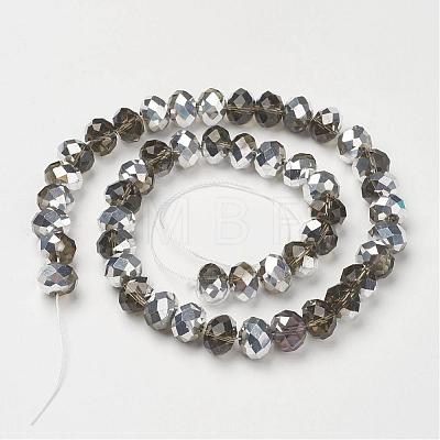 Electroplate Glass Bead Strands GR10MMY-M1-1