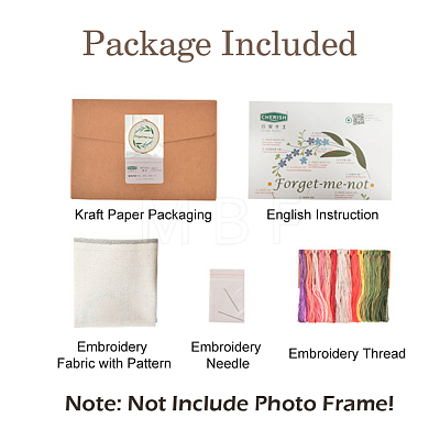 Embroidery Starter Kits DIY-P077-032-1