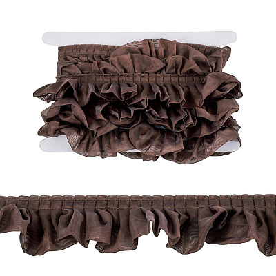 4 Yards Polyester Wrinkle Lace Ribbon OCOR-TA0004-18A-1