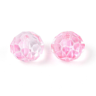 Baking Paint Transparent Glass Beads GLAA-N011-10mm-08-1