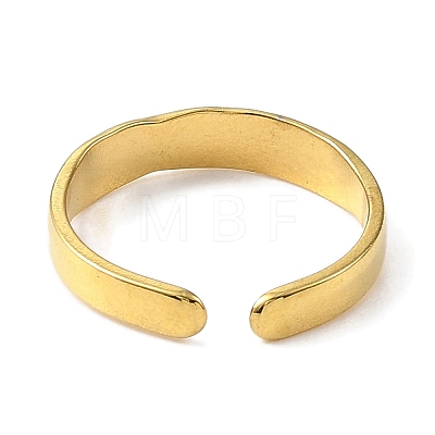 304 Stainless Steel Enamel Open Cuff Rings for Women RJEW-F166-16G-02-1