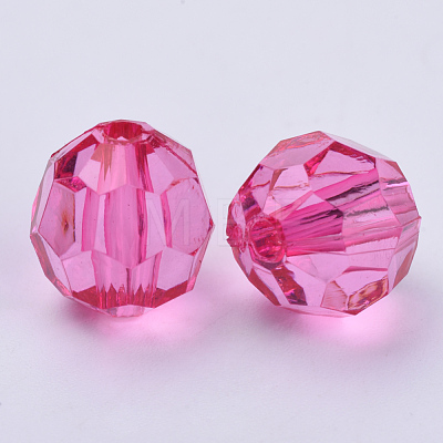 Transparent Acrylic Beads TACR-Q257-6mm-V08-1