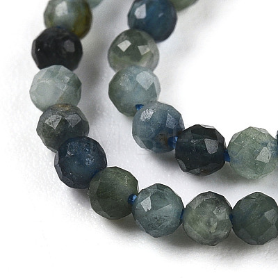 Natural Blue Tourmaline Beads Strands G-R475-027-01-1