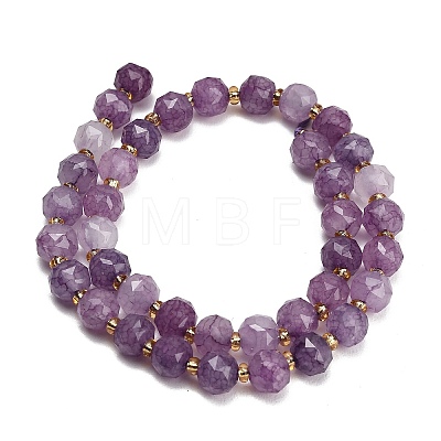 Dyed Imitation Jade Glass Beads Strands GL-Z001-02B-08-1