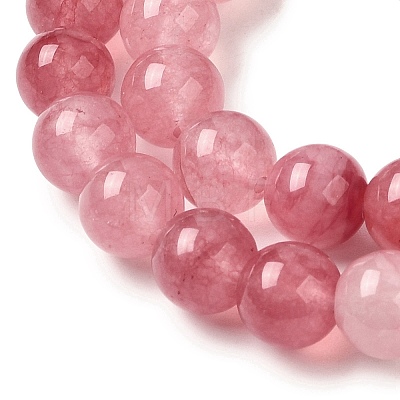 Natural White Jade Beads Strands G-H348-8mm-06-1