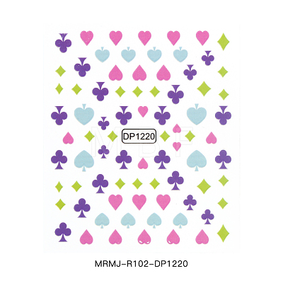 Faddish Nail Decals Stickers MRMJ-R102-DP1220-1