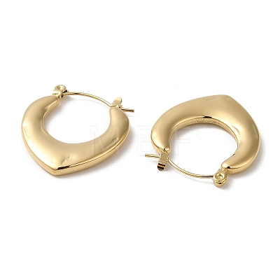 Rack Plating 304 Stainless Steel Hoop Earrings for Women EJEW-Z026-20G-1