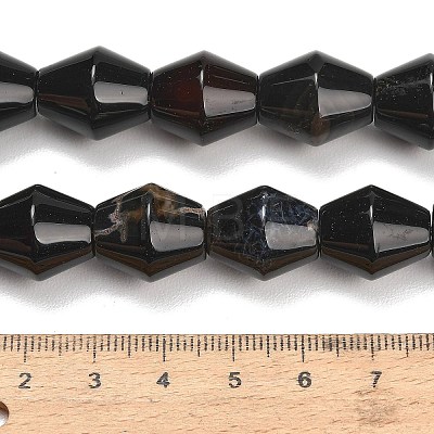 Natural Black Agate Beads Strands GG-L001-D01-01-1