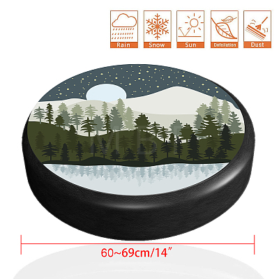 Polyester Tyre Cover AJEW-WH0224-009-1
