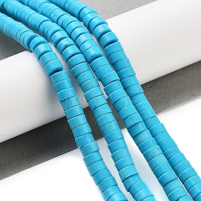 Synthetic Turquoise Beads Strands X-TURQ-G110-6x3mm-06-1