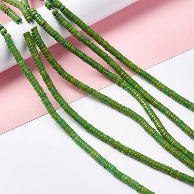 Synthetic Turquoise Beads Strands TURQ-G110-4x2mm-10-1