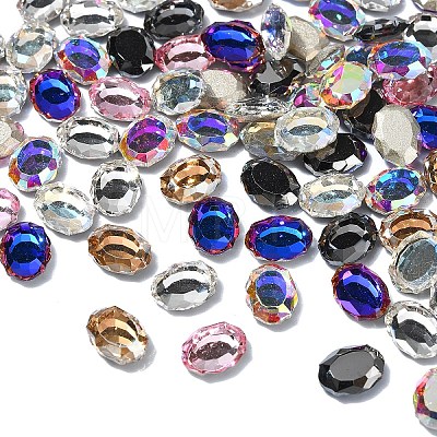 Flat Back K9 Glass Rhinestone Cabochons MRMJ-YW0001-064B-1