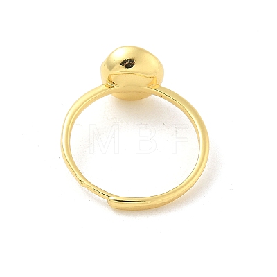 Brass Open Cuff Ring Settings KK-G518-10G-04-1