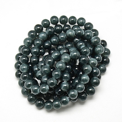 Baking Paint Crackle Glass Bead Strands DGLA-Q023-8mm-YS35-1