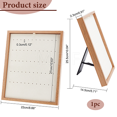 Foldable Wood Earring Display Stands EDIS-WH0031-15-1