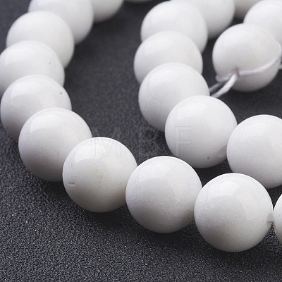 Natural Mashan Jade Round Beads Strands X-G-D263-10mm-XS01-1