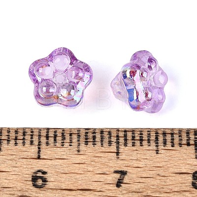 Electroplate Glass Beads Strands EGLA-T021-22C-1