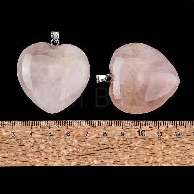 Natural Rose Quartz Pendants GG-K002-12A-03-1