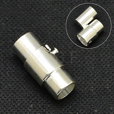 Brass Magnetic Screw Clasps X-KK-Q089-S-1