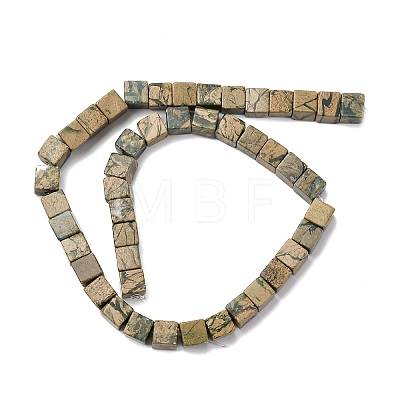 Natural Verdite Stone Beads Strands G-B155-C11-8x8mm-1