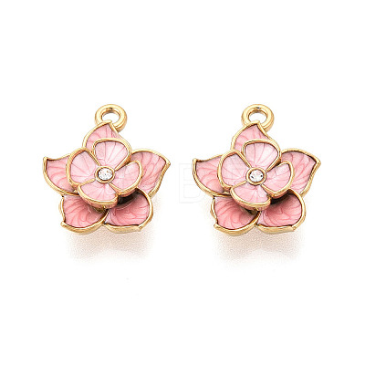304 Stainless Steel Enamel Pendants STAS-N124-34A-G-1