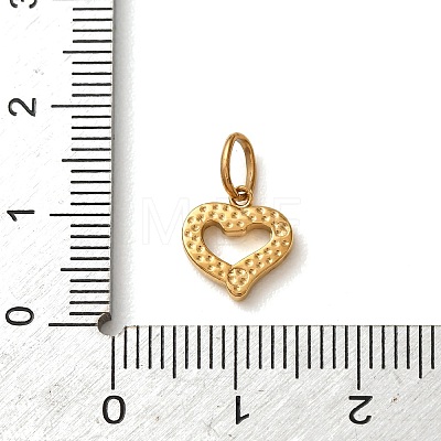 304 Stainless Steel Micro Pave Clear Cubic Zirconia Charms CU-CBA703A-04G-04-1
