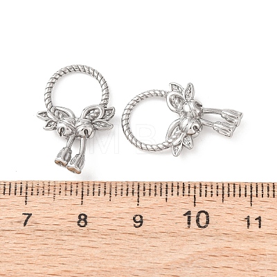 304 Stainless Steel Pendants STAS-K303-08D-P-1