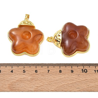 Brass & Resin Pendants KK-A303-04G-01-1