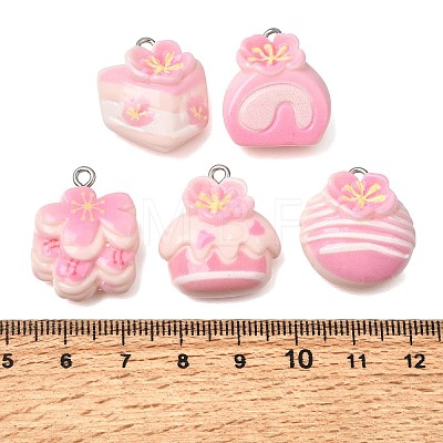 Opaque Resin Imitation Food Pendants RE-CBAA178-04P-1