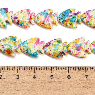 Dyed Synthetic Turquoise Beads Strands GG-CBAAE19-03B-03-1