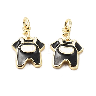 Brass Enamel Charms KK-L237-026G-1