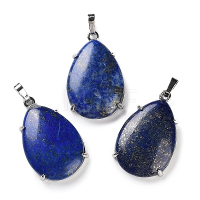 Natural Lapis Lazuli Pendants G-U002-01P-C-1