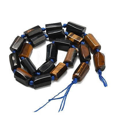 Dyed Natural Blue Tiger Eye Beads Strands GG-CBA295D-01-1