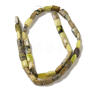 Natural Yellow Turquoise(Jasper) Beads Strands G-B078-J01-01-1