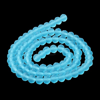 Transparent Glass Beads Strands X1-EGLA-A034-T8mm-MD08-1