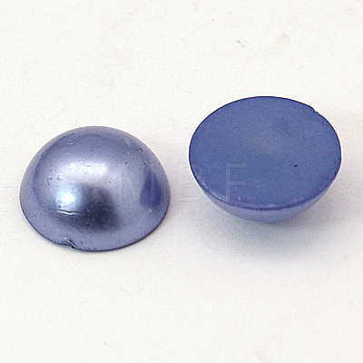 Half Round Domed Imitated Pearl Acrylic Cabochons OACR-H001-10R-1