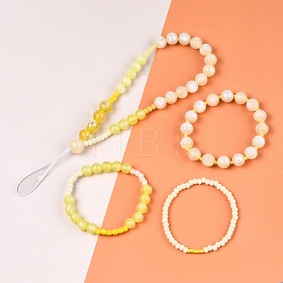 DIY 18 Style Resin & Acrylic Beads Jewelry Making Finding Kit DIY-NB0012-04J-1