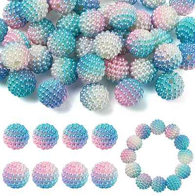 40Pcs Imitation Pearl Acrylic Beads OACR-FS0002-89A-07-1