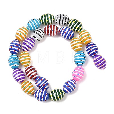 Glass Imitation Jade Beads GLAA-L051-02-1