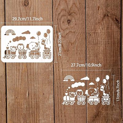 Large Plastic Reusable Drawing Painting Stencils Templates DIY-WH0202-407-1