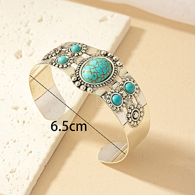 Alloy Cuff Bangles for Women WGC807D-02-1