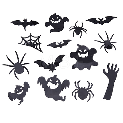 9 Sets 3 Styles Halloween 3D Wall Decorative Stickers DIY-FH0005-50-1