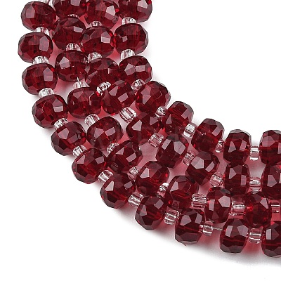 Transparent Glass Beads Strands X-GLAA-P076-01A-04-1