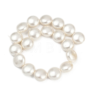 Electroplated Shell Pearl Beads Strands BSHE-G027-13E-1