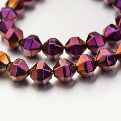 Electroplate Non-magnetic Synthetic Hematite Bead Strands G-F300-29B-04-1